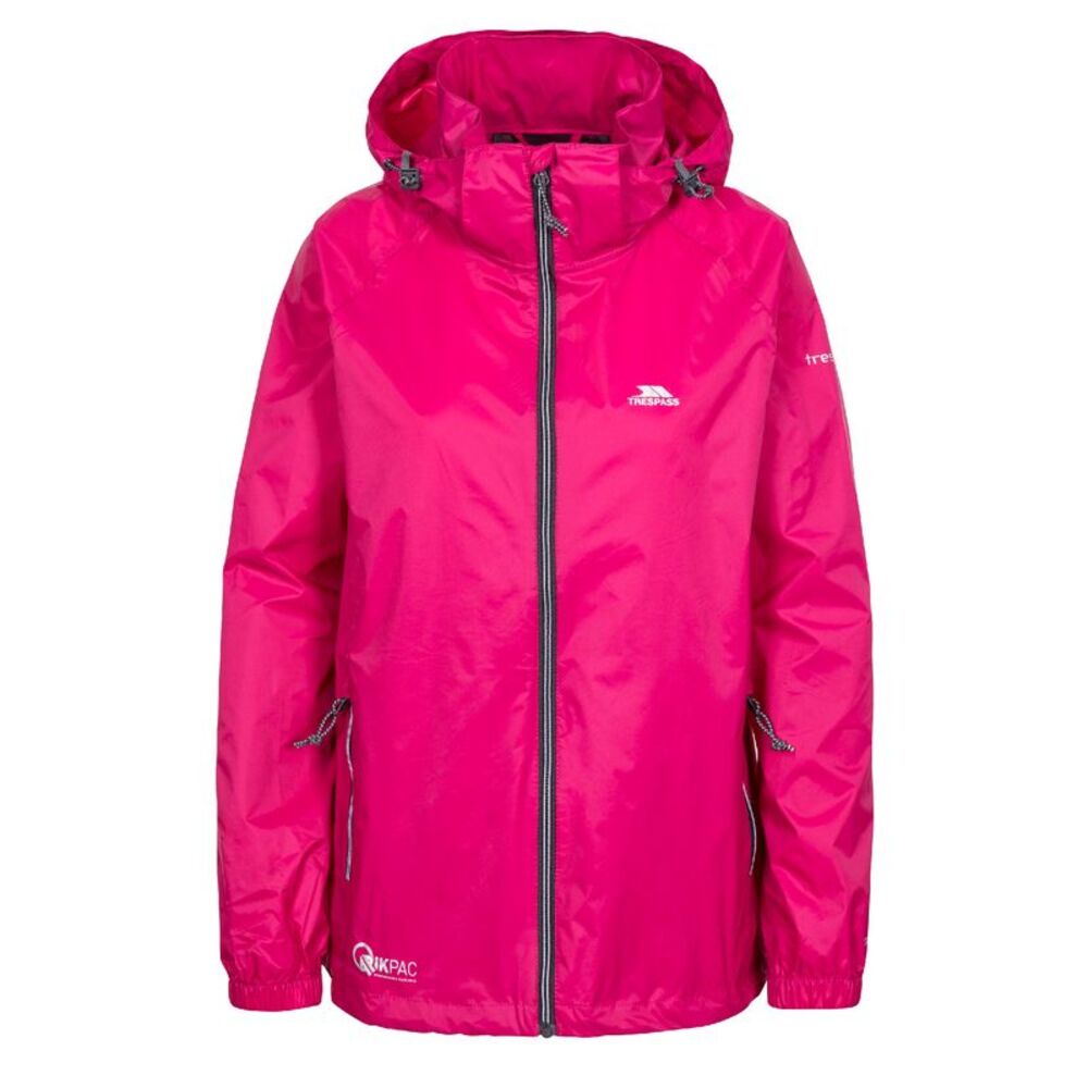 Trespass Qikpac X Unisex Packaway Jacket / Cassis